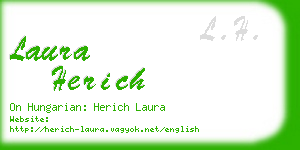 laura herich business card